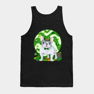 French Bulldog Dog St Patricks Day Irish Leprechaun Tank Top